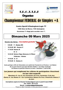 Championnat Fédéral Simples + A